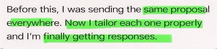 Before this, I was sending the same proposal everywhere. Now I tailor each one properly and I'm finally getting responses.